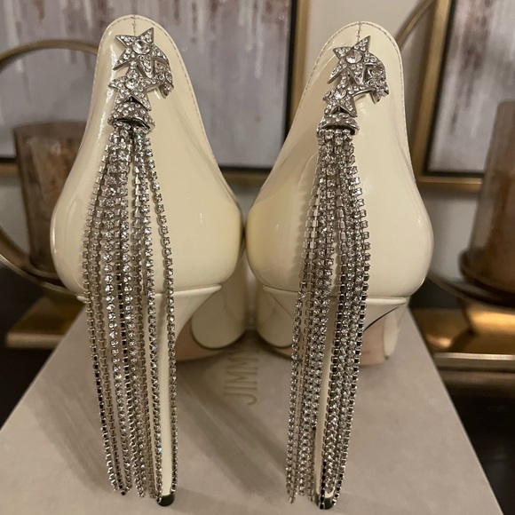 Very Elegant brand new Jimmy Choo Patent Leather Pumps Crafted with Crystals - Picture 6 of 16
